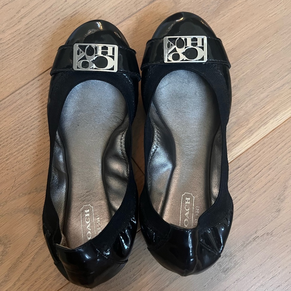 Coach Black Ballet Flats